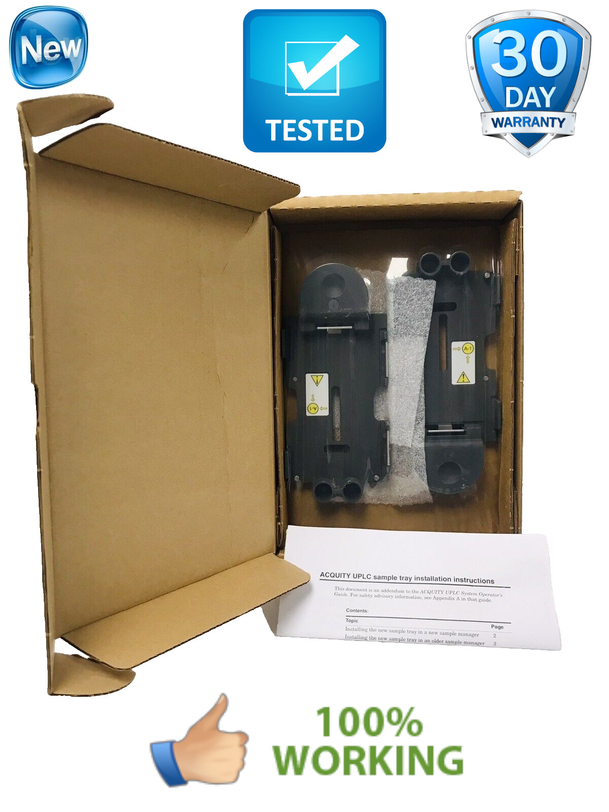 New Lot of 2 Waters Acquity UPLC Sample Manager Vial Plates PN # 418000179