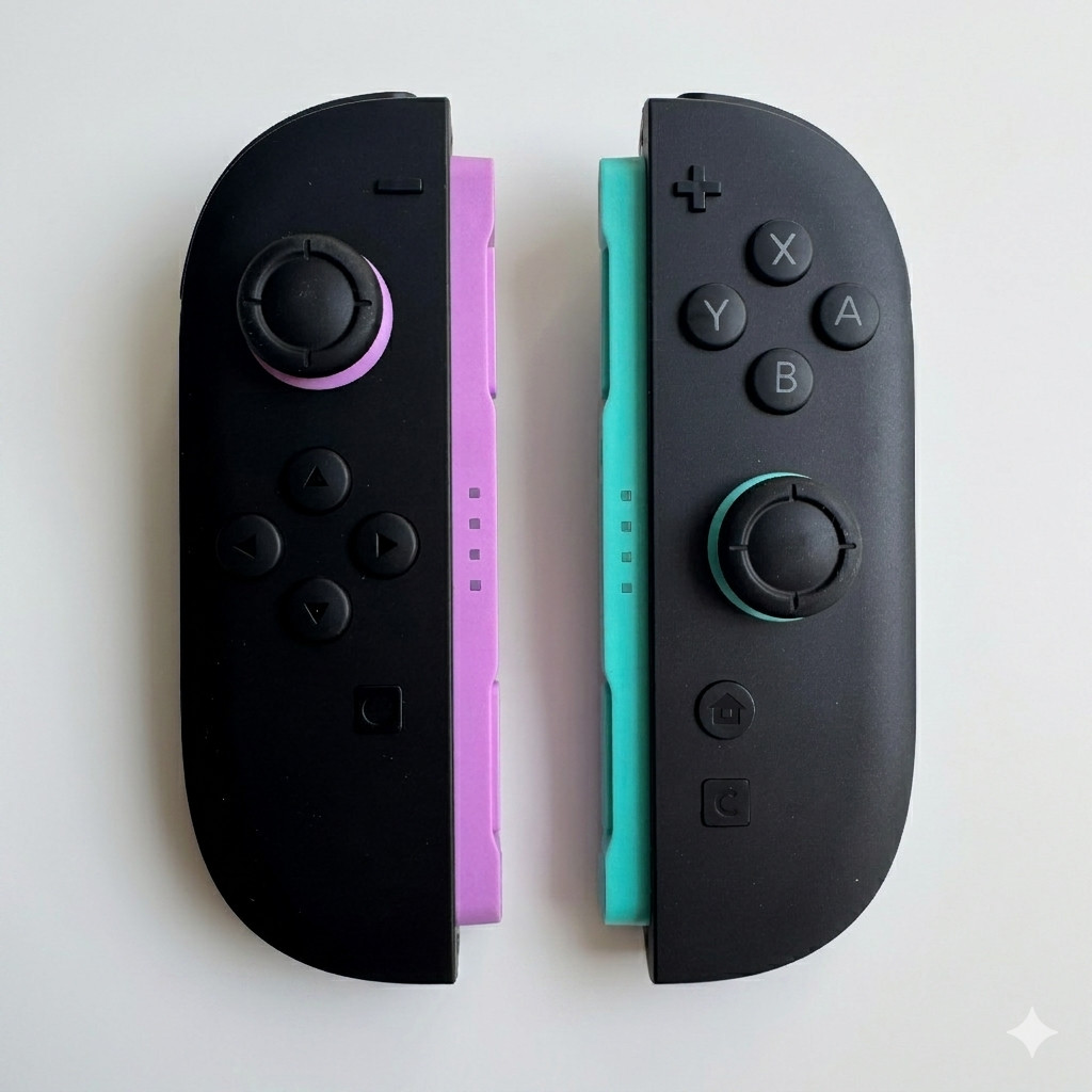 For Nintendo Switch 2 Joy Con 2 L & R Controller Handles Light Purple / Green