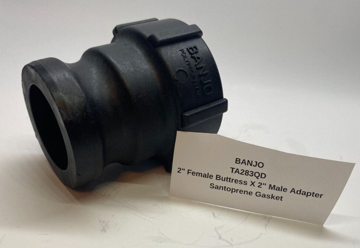 BANJO 2" Female Buttress X 2" Male Adapter QDC w/ Santoprene Gasket (TA283QD)