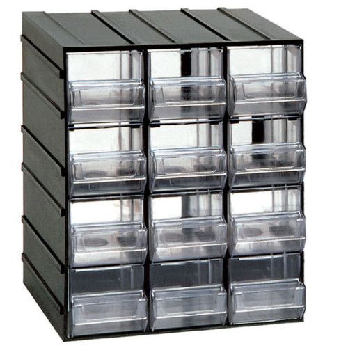 chest of drawers mod 511T with 12 transparent drawers mm 192x148x230h material holder