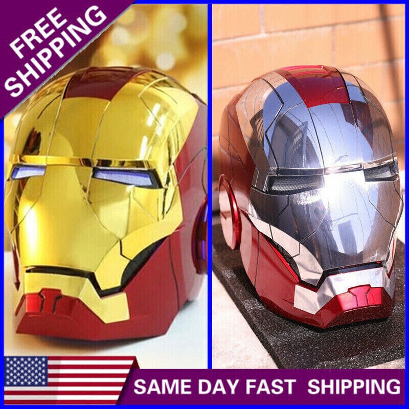 Autoking Iron Man Mk5 1:1 Helmet Wearable Voice-control Mask Cosplay Prop Adult