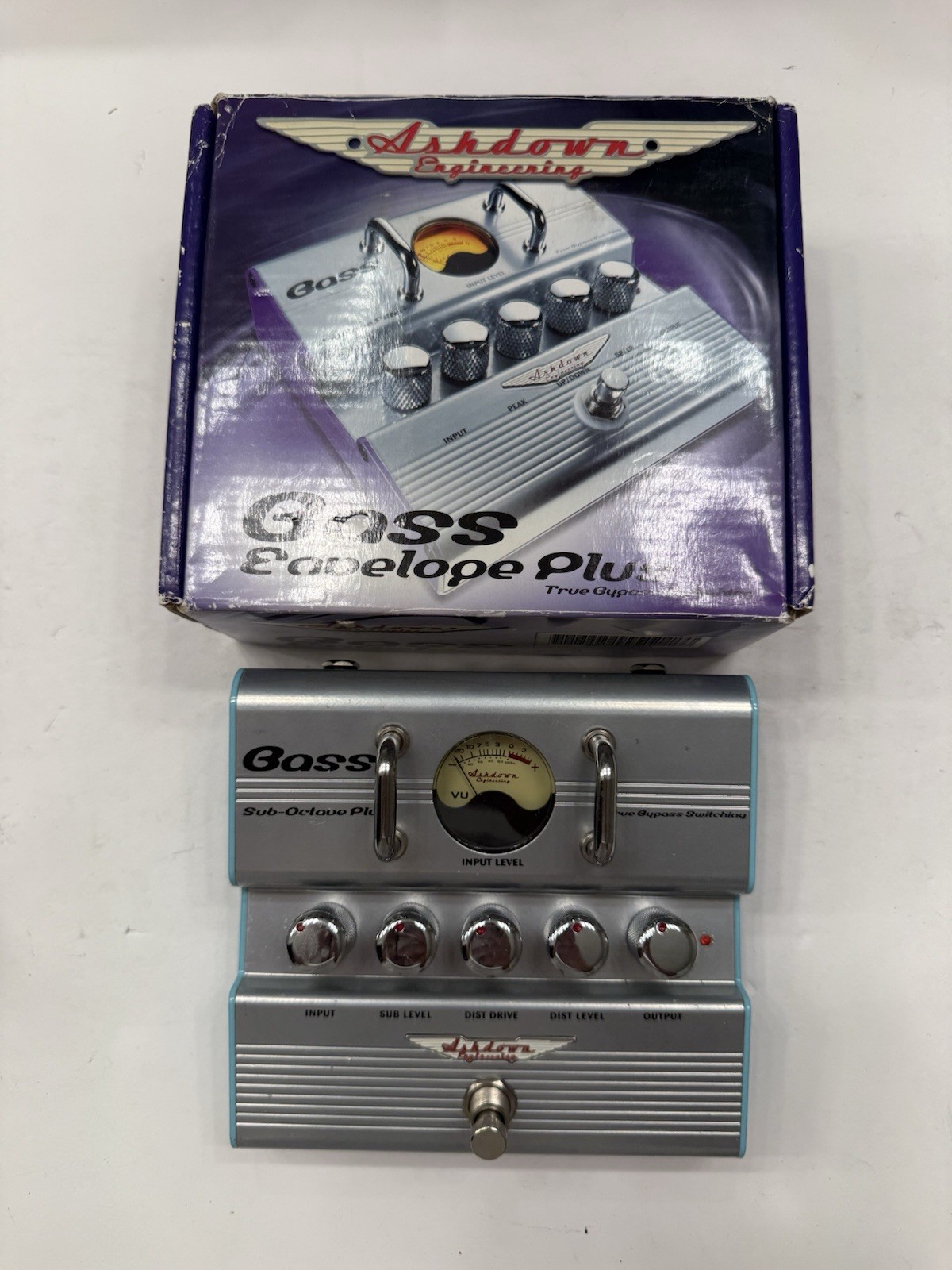 Ashdown Engineering Bass Envelope Plus Filter Auto Wah Guitar Effect Pedal + Box