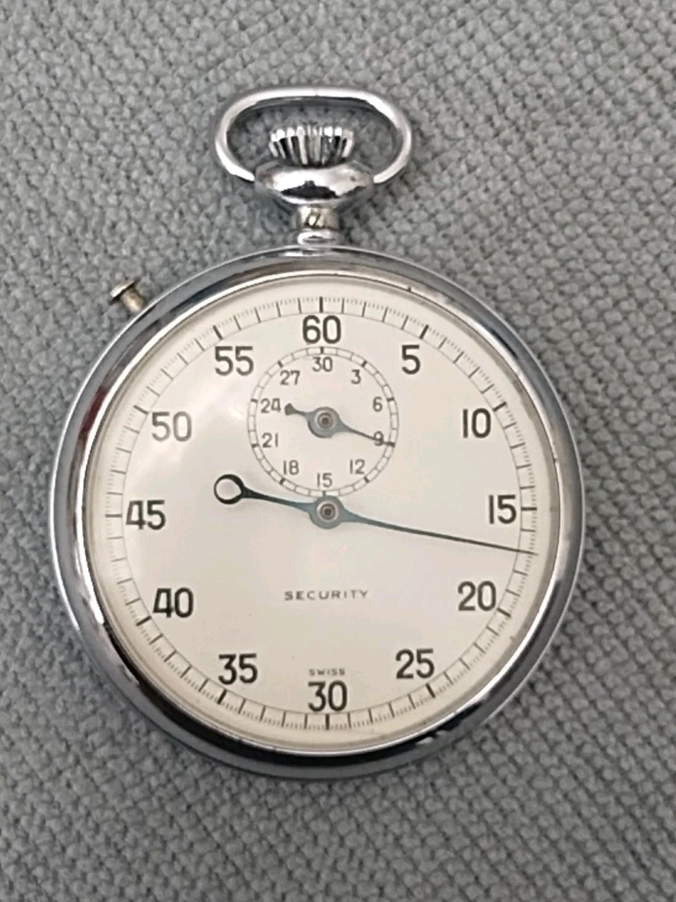 Vintage Swiss Made~ Security~ Wind-up Stopwatch