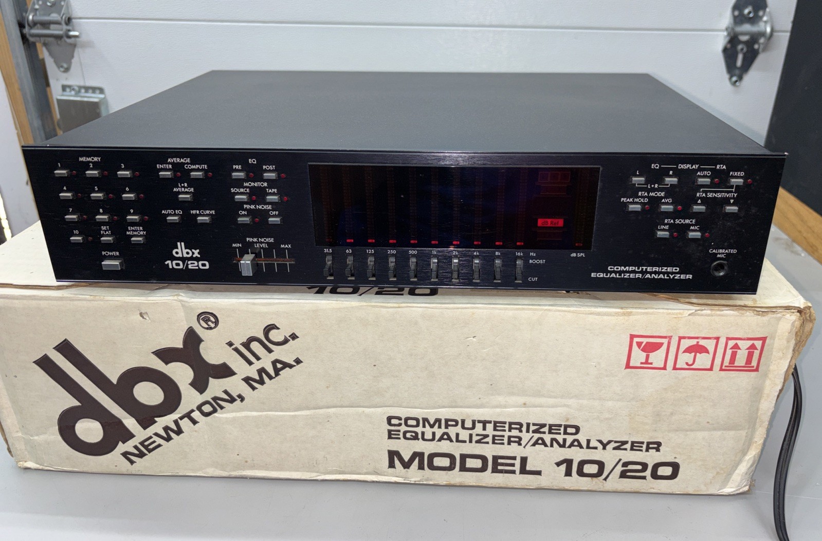 DBX 10/20 Computerized Equalizer Analyzer W/ Box - Studio Use - Works Great
