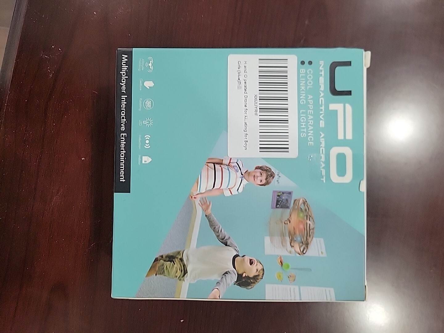 UFO Drone interactive Aircraft Quadcopter Infrared Hand-Controlled Flying Blue