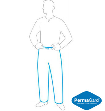Liberty Glove 18350-XL Pants Microporous Elastic Waist, Size XL (50/CS)