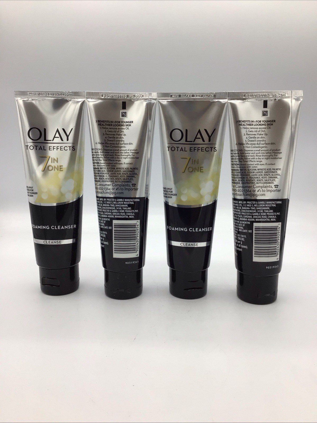 Lot Of 4 Olay Total Effects 7-in-1 Anti-Aging Foaming Cleanser,