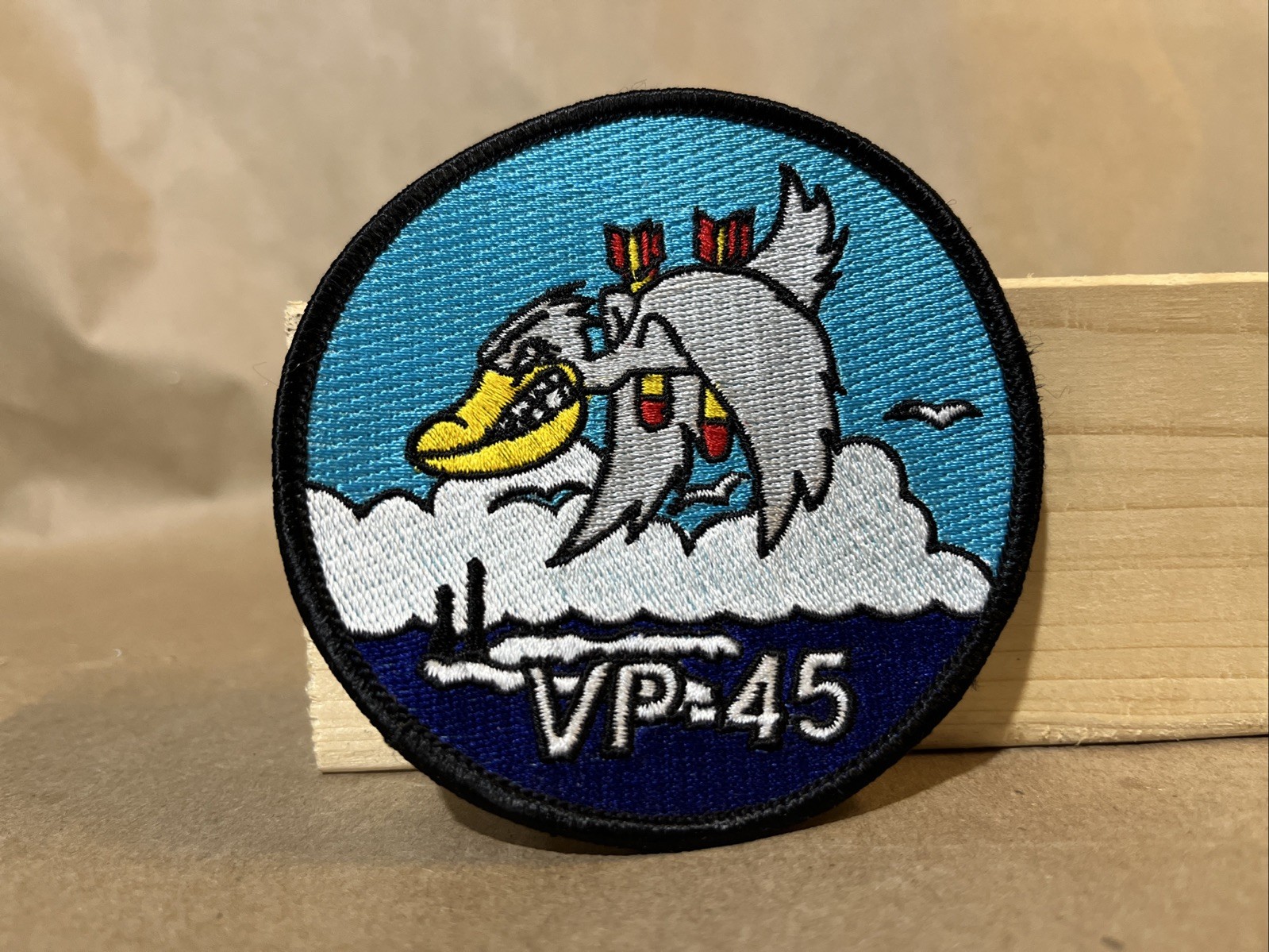 US Military Navy Patrol Squadron VP-45 Pelicans Collectible Iron on Sew on Patch