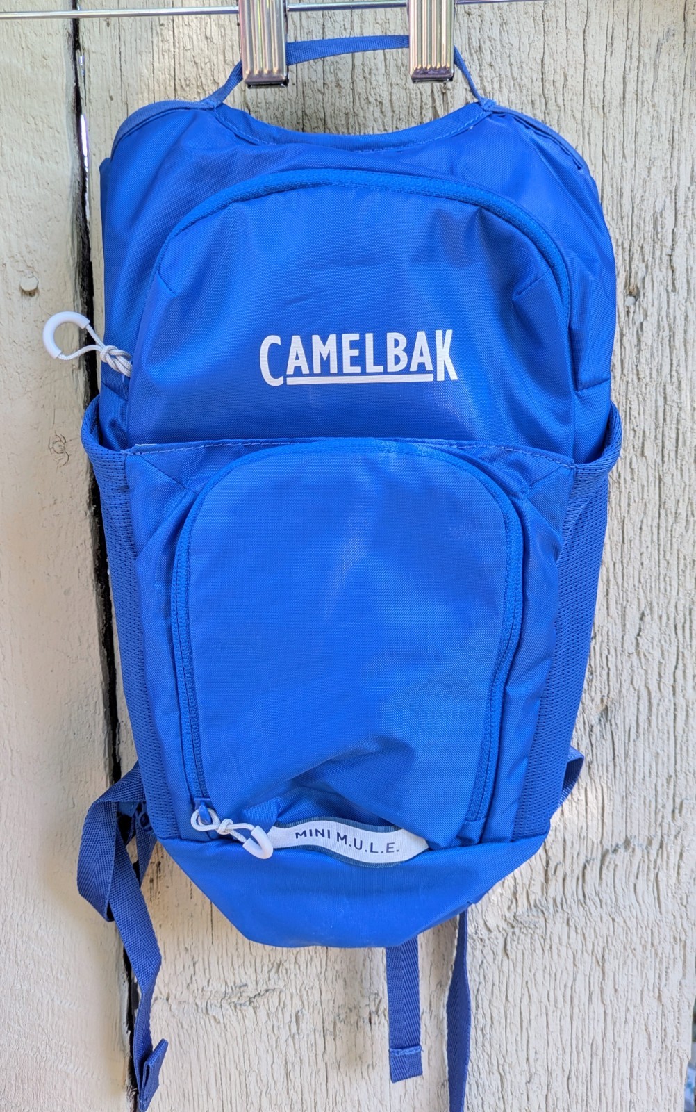 CamelBak Mini M.U.L.E. Kids Hydration Pack 1.5L Blue Zip 2-Pocket Padded