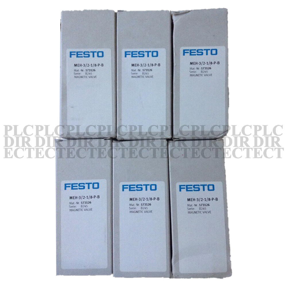 NEW Festo MEH-3/2-1/8-P-B 173126 Solenoid Valve