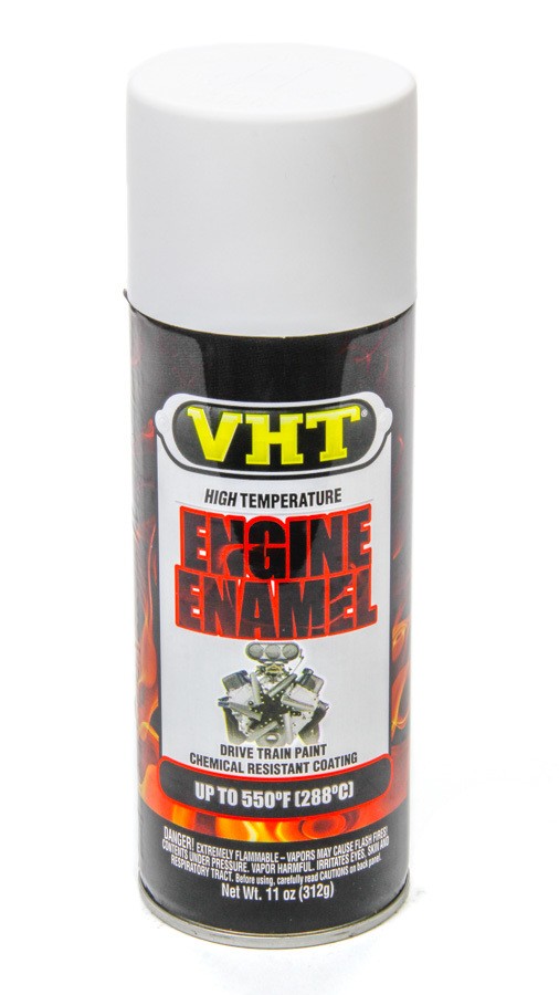 VHT SP129 Engine Enamel 11 fl. oz. Gloss White Aerosol High Temperature Paint
