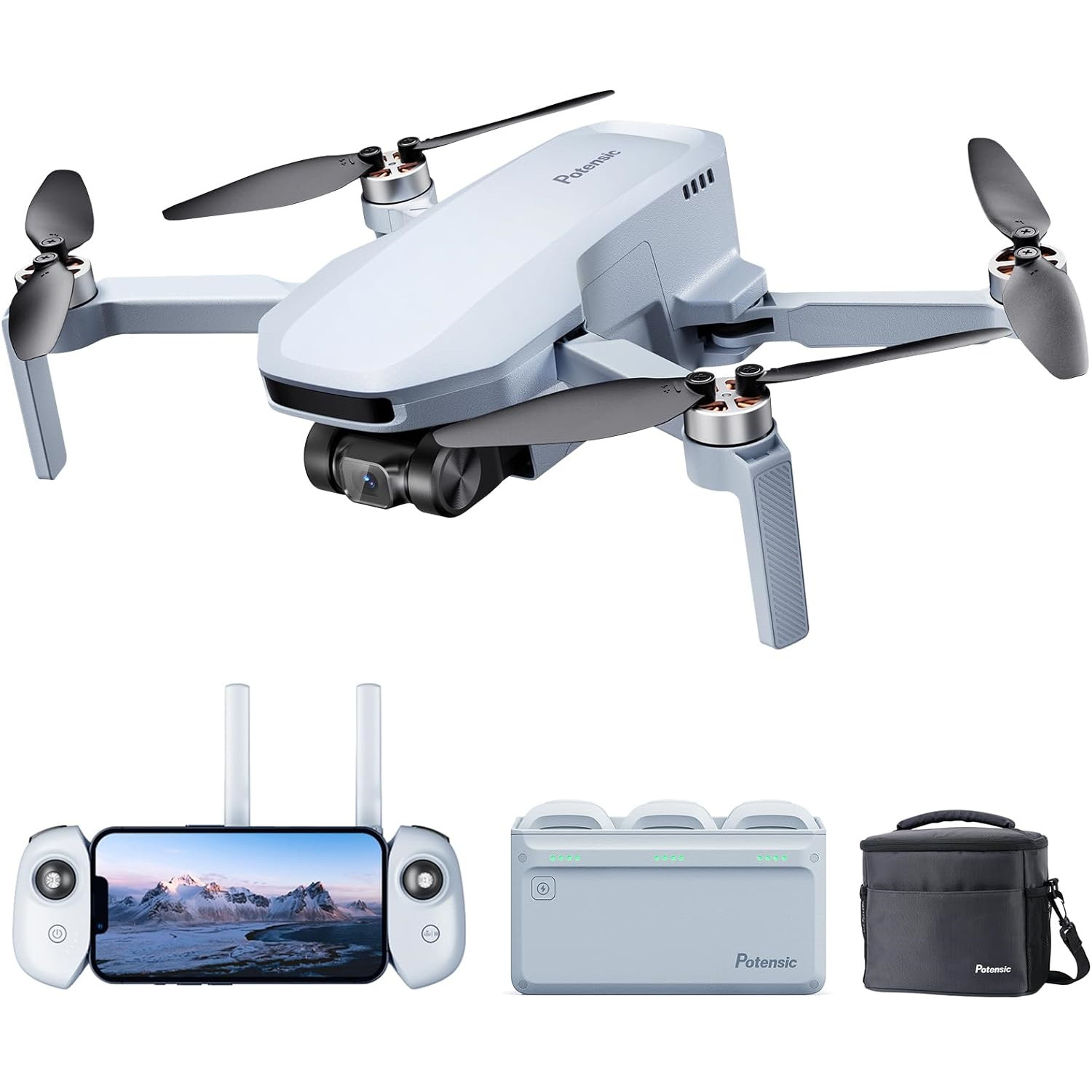 Potensic ATOM SE GPS Drone Fly More Combo 4K Camera Under 249g 93 Mins Flight