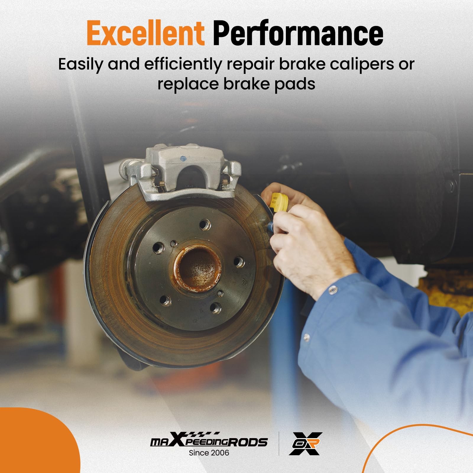 maXpeedingrods 16Pcs Impact Brake Caliper Socket Set, 1/2" Square Drive...