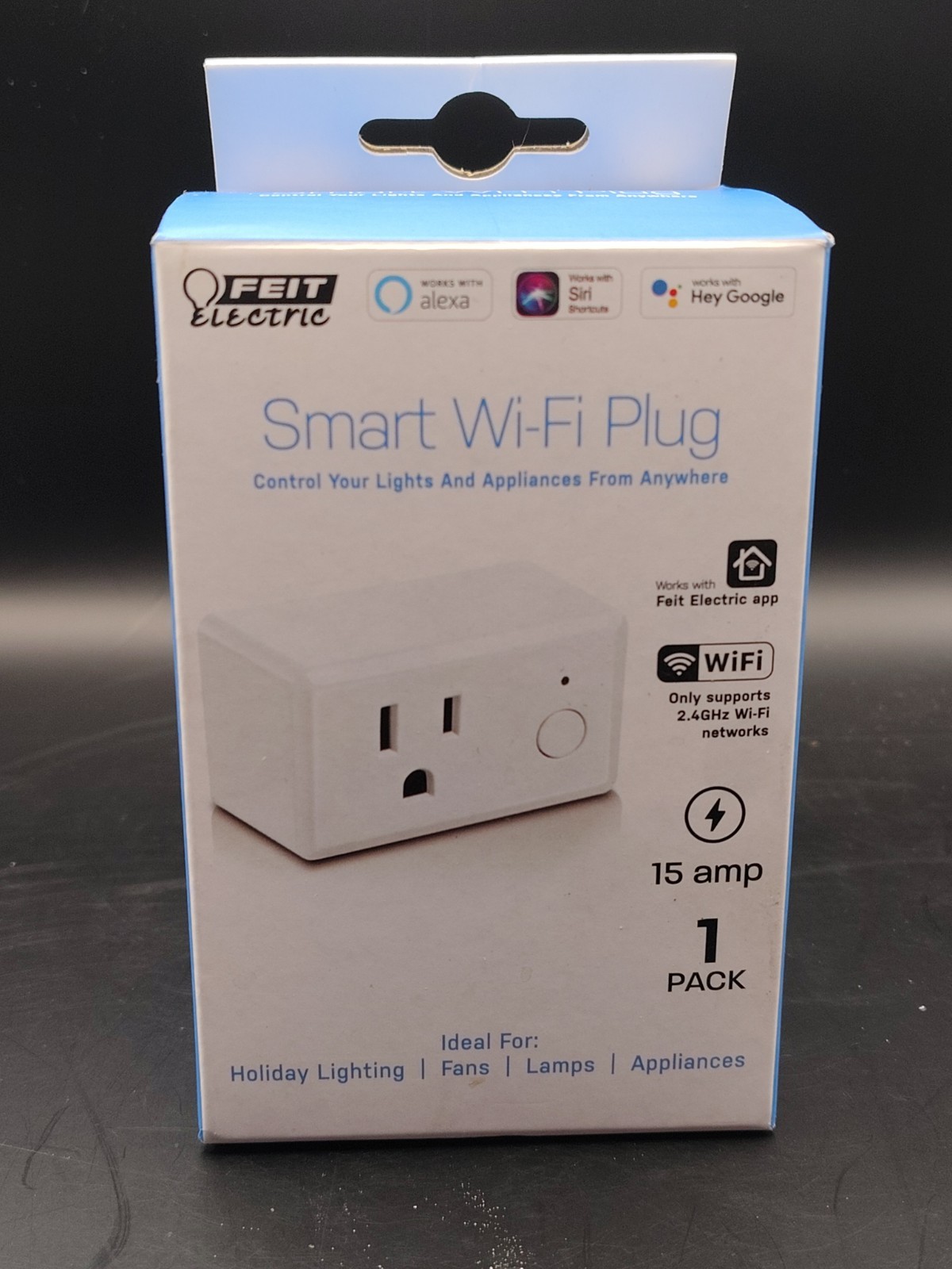 Feit Smart Home Commercial/Residential Plastic Indoor Smart-Enabled Plug 1-15R