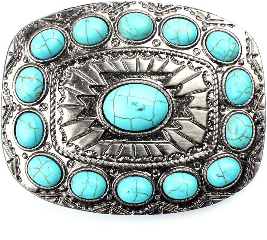 HUABOLA CALYN Turquoise belt buckle western buckles for ladies 1#