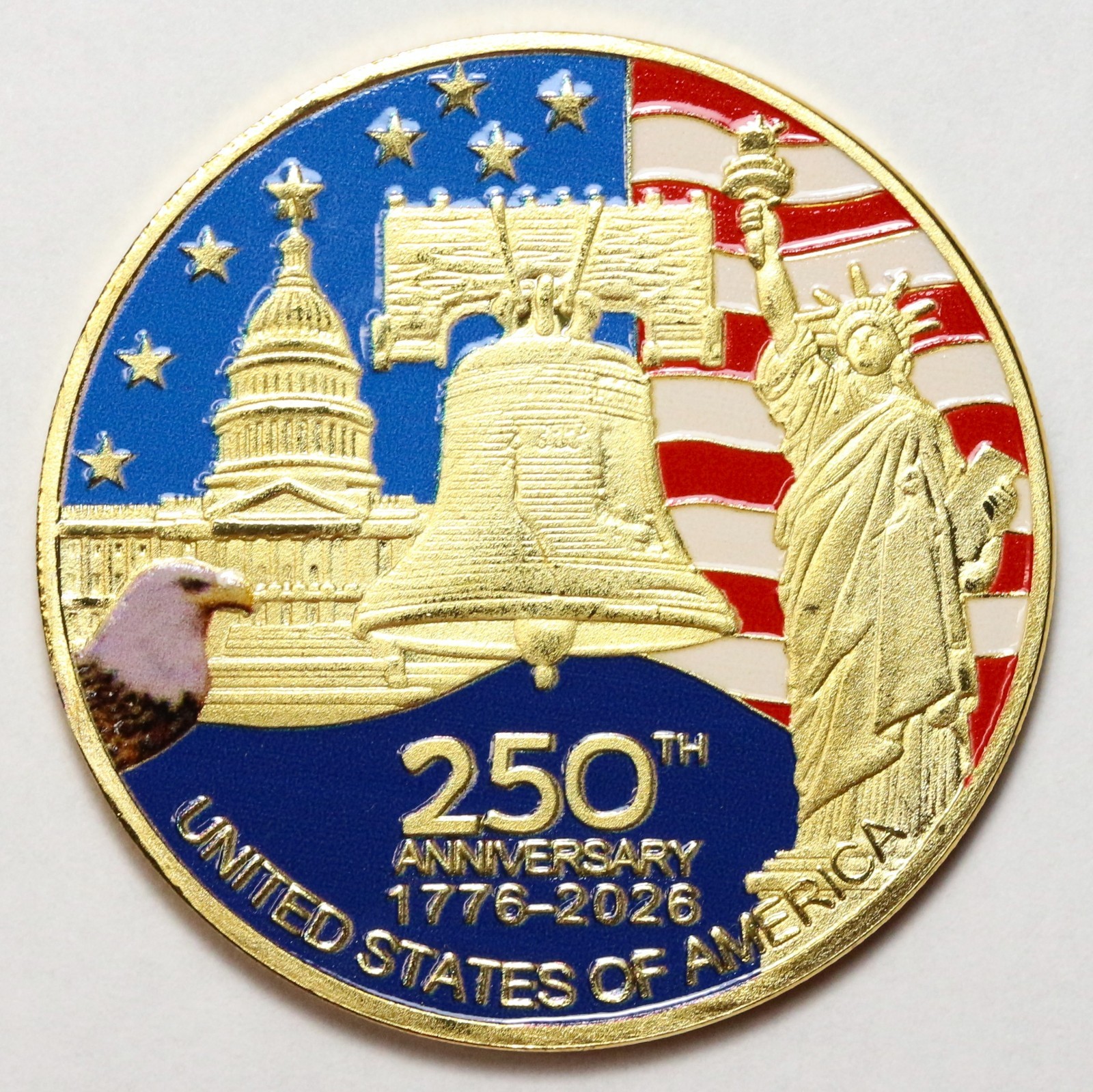 2026 250th Anniversary of the USA Commemorative Coin / Round - 1776 / Eagle