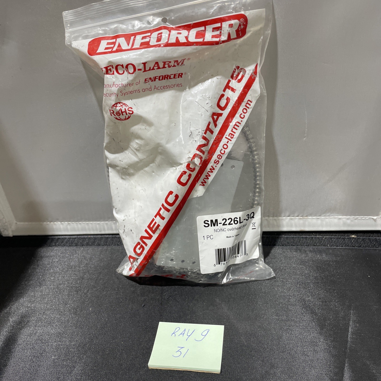Seco-Larm Enforcer SM-226L-3Q  Overhead Door-Mount L Bracket Magnetic Contact .