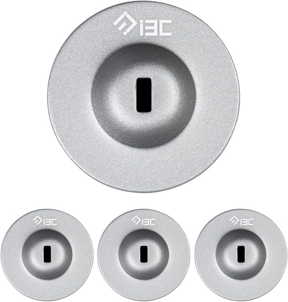 Durable Adhesive Lock Plate - Universal Security for Laptop & Phone - 4 Pack