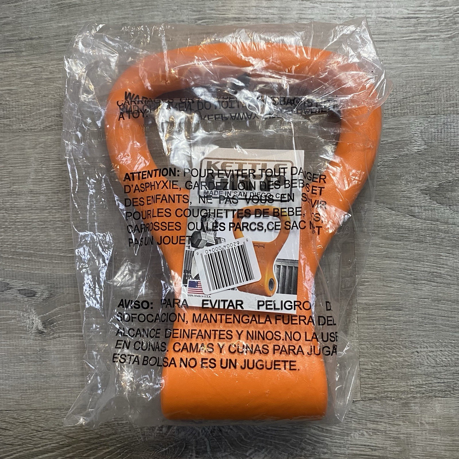 Kettle Gryp / Grip - Dumbbell to Kettlebell Adapter Handle, Orange, Brand New🔥