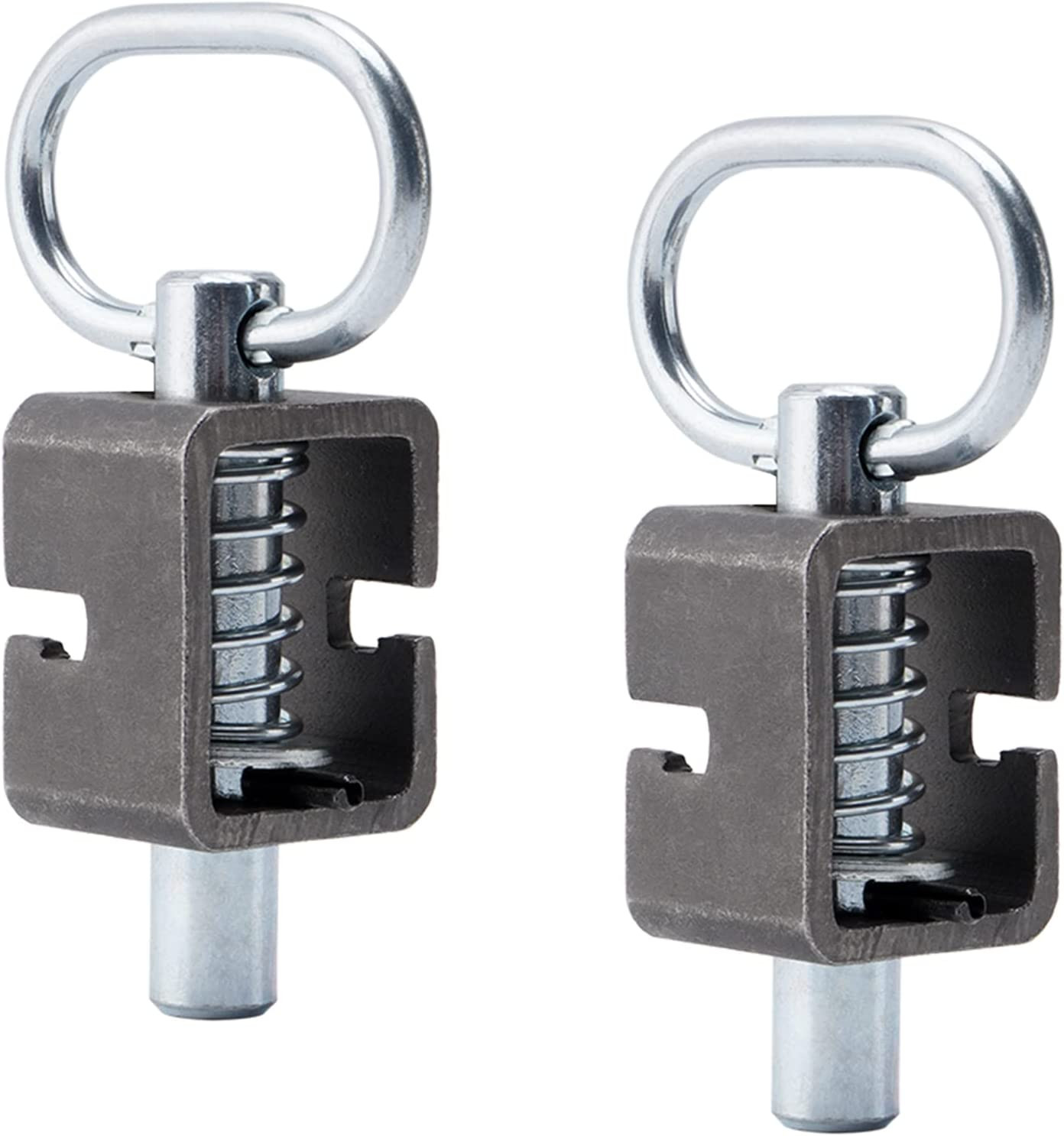 2PCS Weld-On Spring Pin Latch Lock Assembly for Utility Trailer Tail Gate Loaded