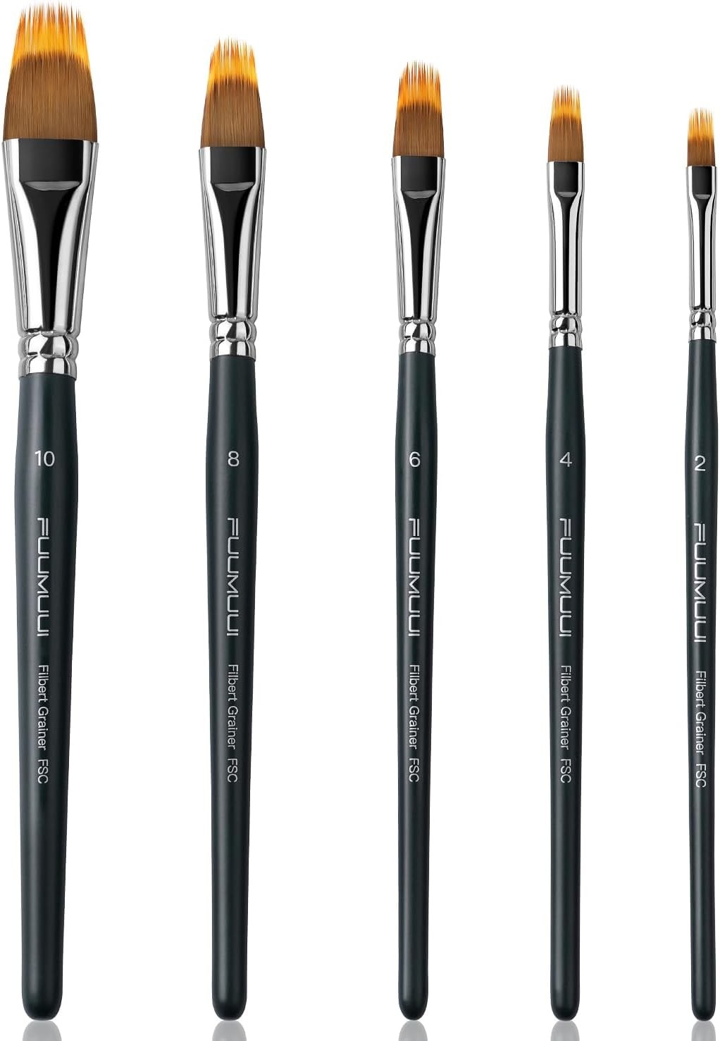 5Pcs Dual Layer Graining Brush Set for Texture Grass Fur Trees