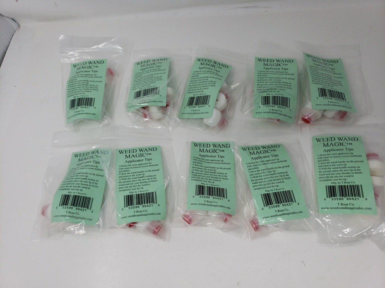 Lot Of 10 Weed Wand Magic Aplicator Tips By T.Rose Co. 033596904216