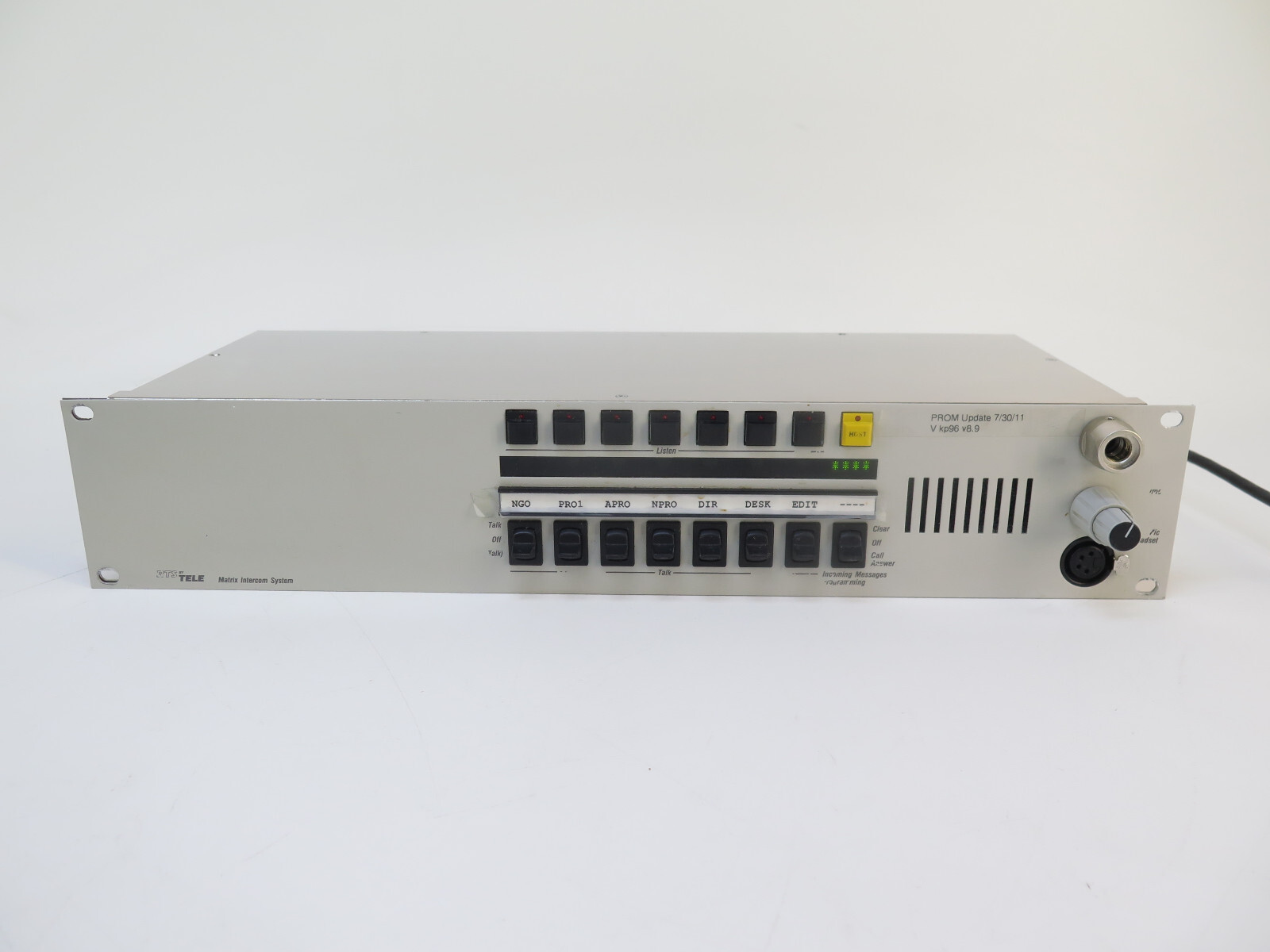Telex RTS KP96-1 Matrix Intercom Key Panel - KP96