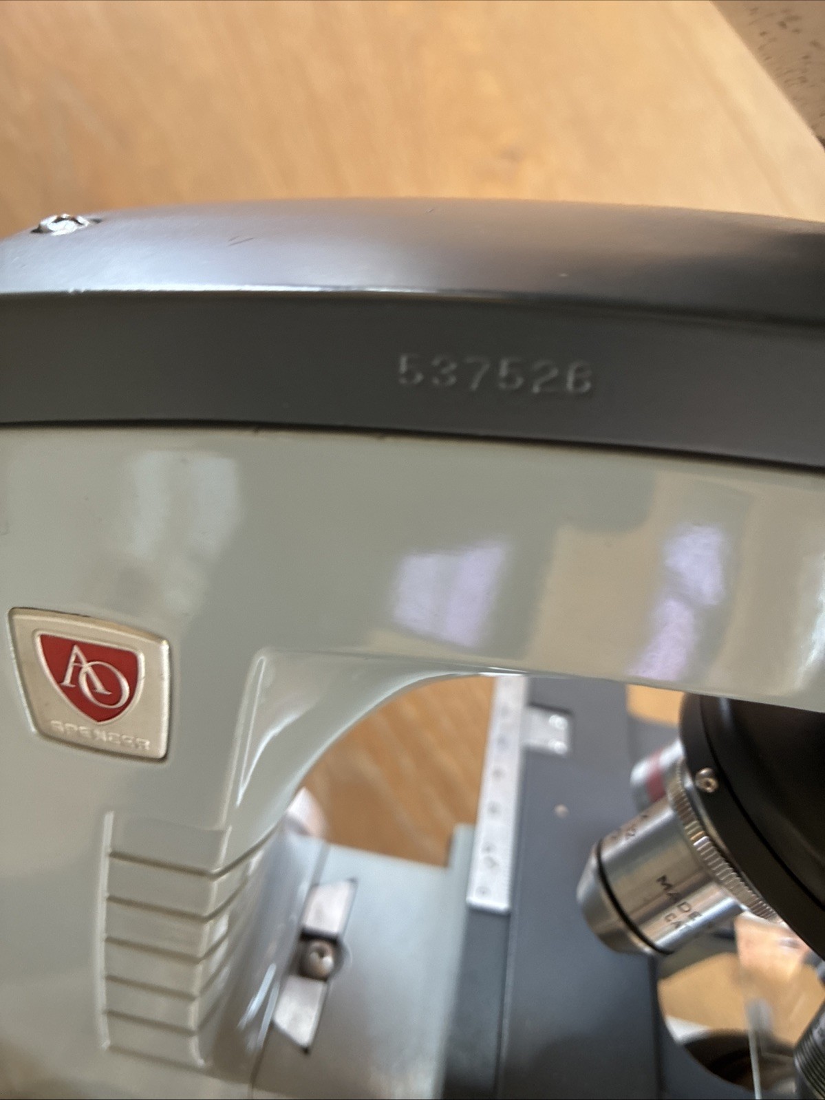 American Optical Spencer Microscope With Case From Estate