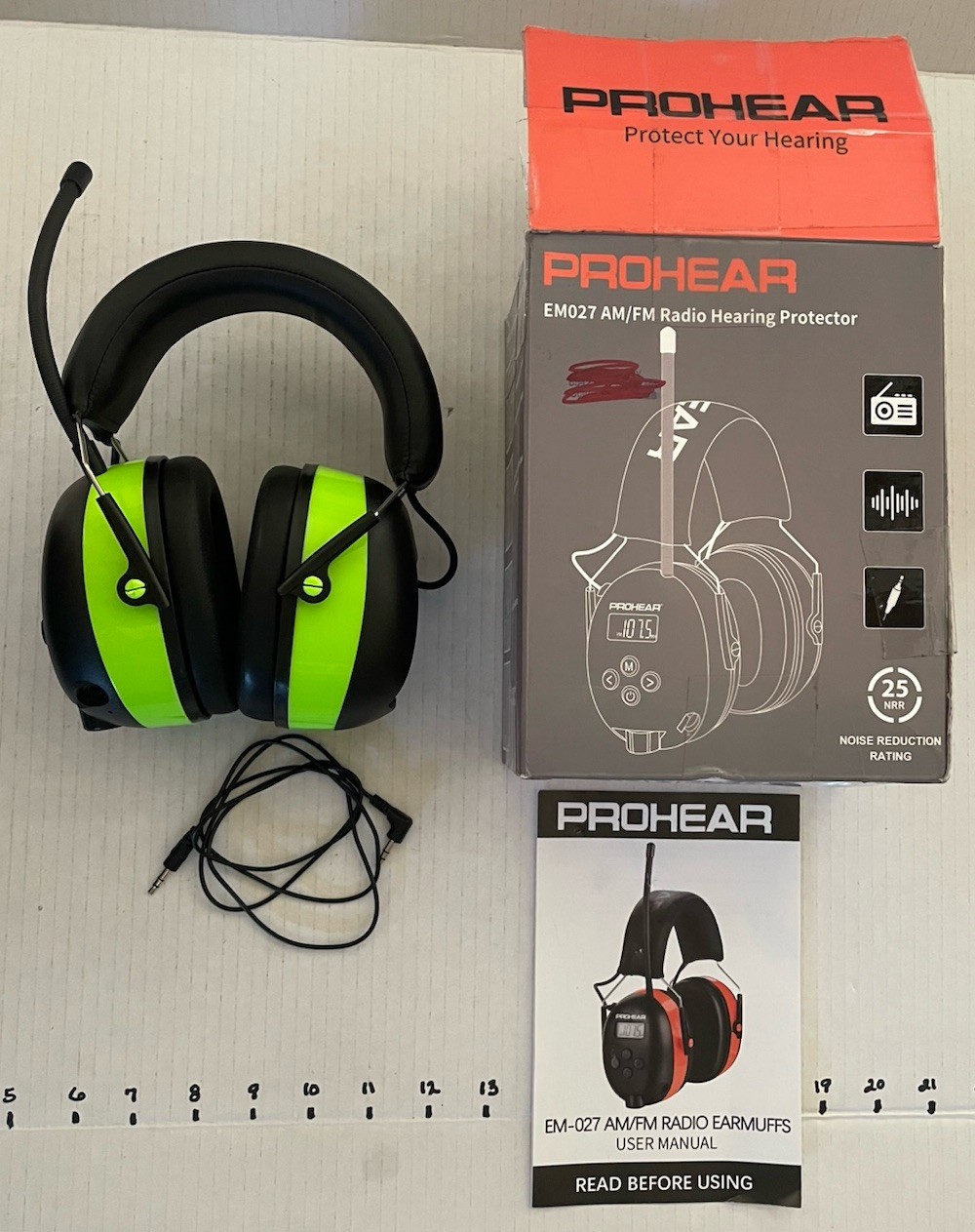 AM FM Radio Hearing Protector Missing Battery Cover