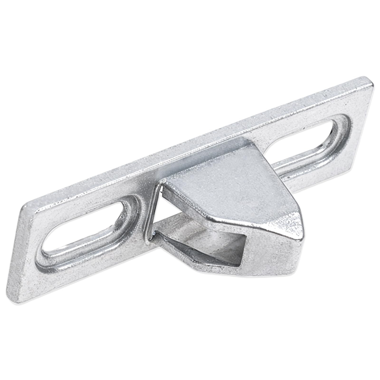 2 Pcs Sliding Door Keeper Glass Lock Retainer with mounting Silver