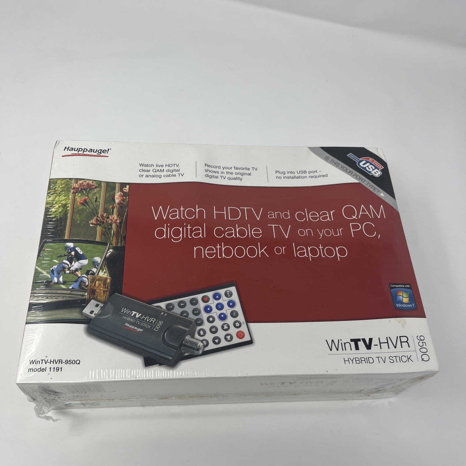 Hauppauge WinTV-HVR-950Q USB TV Stick Tuner HDTV Digital Analog Cable 1191 NEW