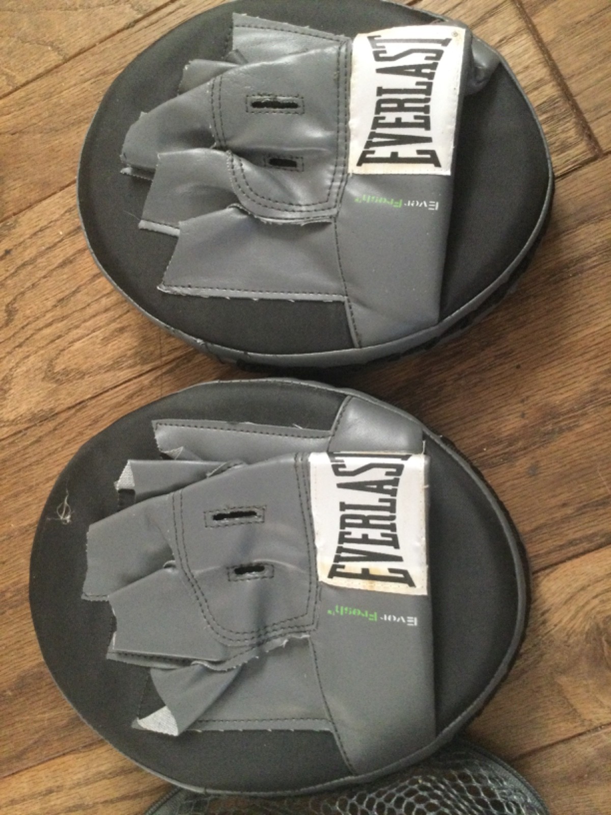 Everlast Boxing Ever Fresh Punch Mitts Gloves Gray