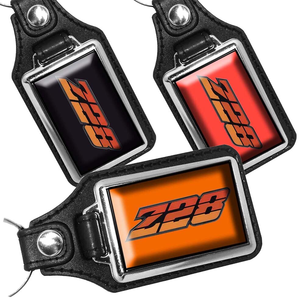 1980 Camaro Z28 Muscle Car Exterior Colors Design Faux Leather Key Ring FOB