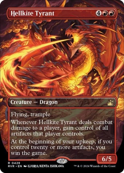Hellkite Tyrant (Anime Borderless) - Near Mint MTG Ravnica Remastered