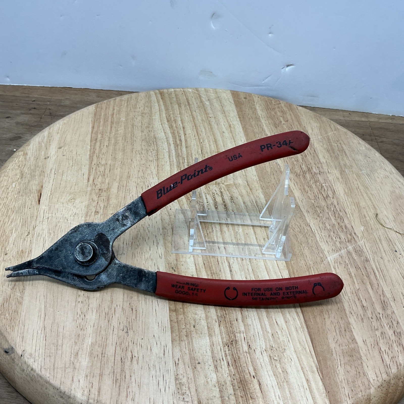 Blue Point Tools PR34A Straight Nose Internal External Snap Ring Pliers USA(U)
