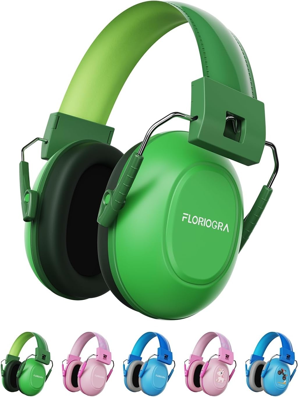 Noise Cancelling Headphones for Kids, Kids Ear Protection 28dB Unisex, Green