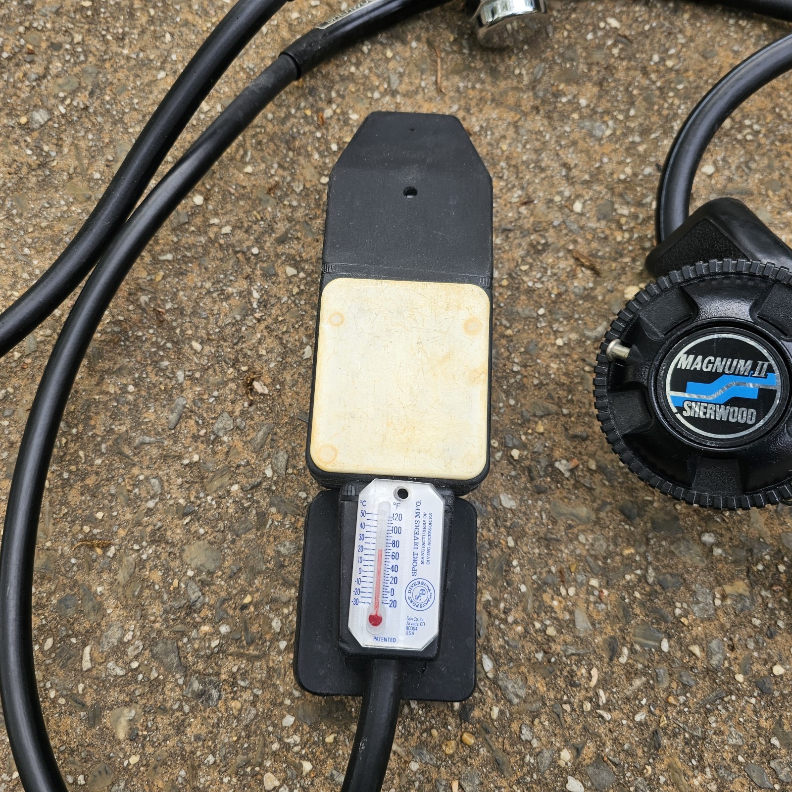 Sherwood Magnum II Scuba Diving Regulator Gauges Set Untested Parts Or Repair
