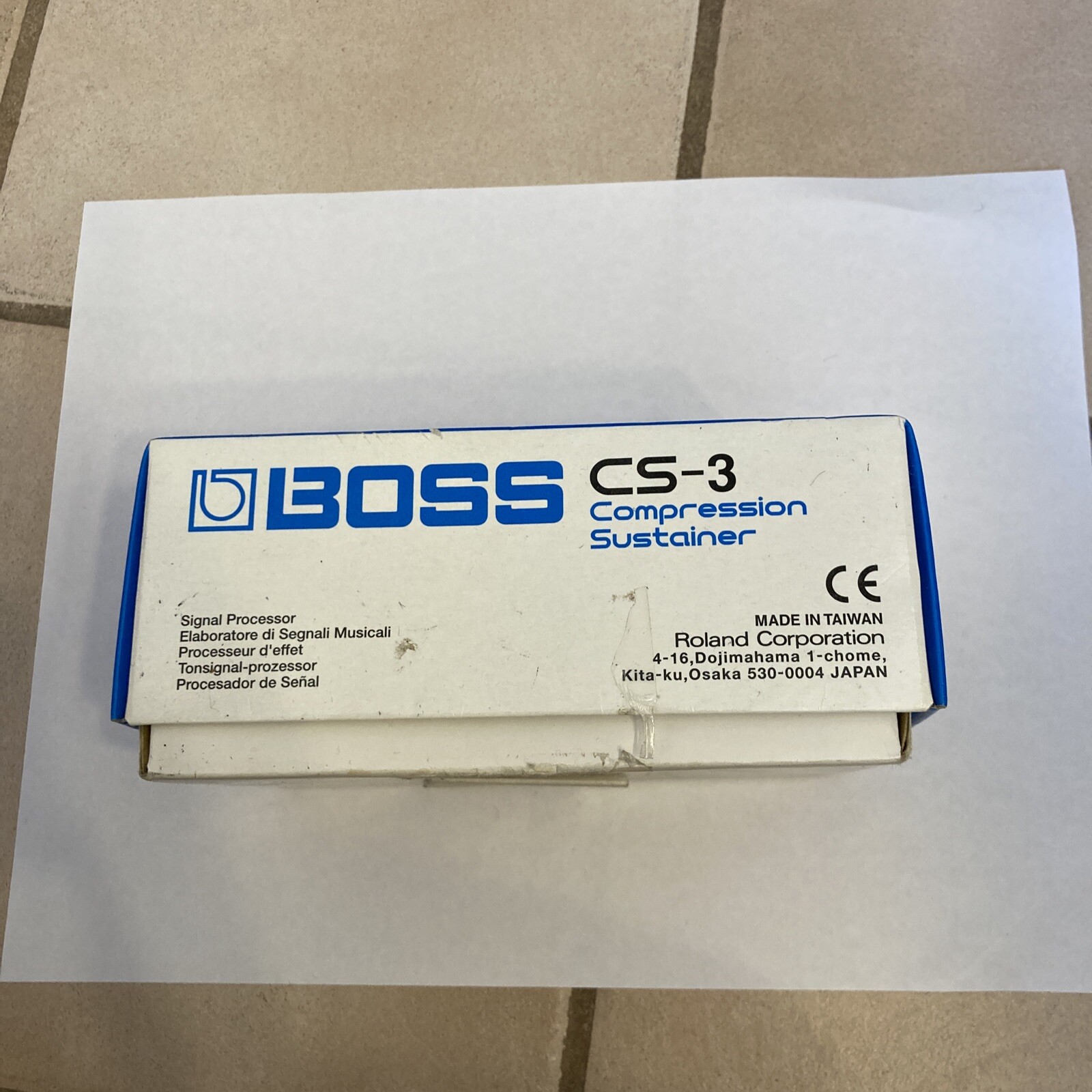 Boss CS-3 Compressor Guitar Effect Pedal W/ Box New Opened Box READ