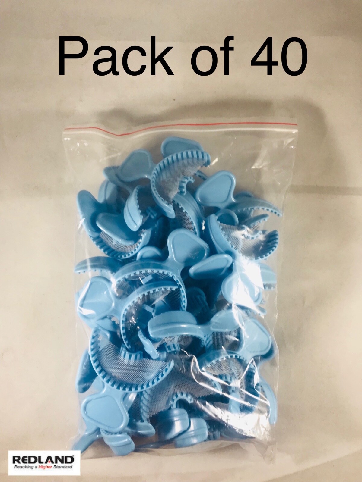 40pcs/box Dental Disposable Super Rigid Bite Trays -Anterior, Redland