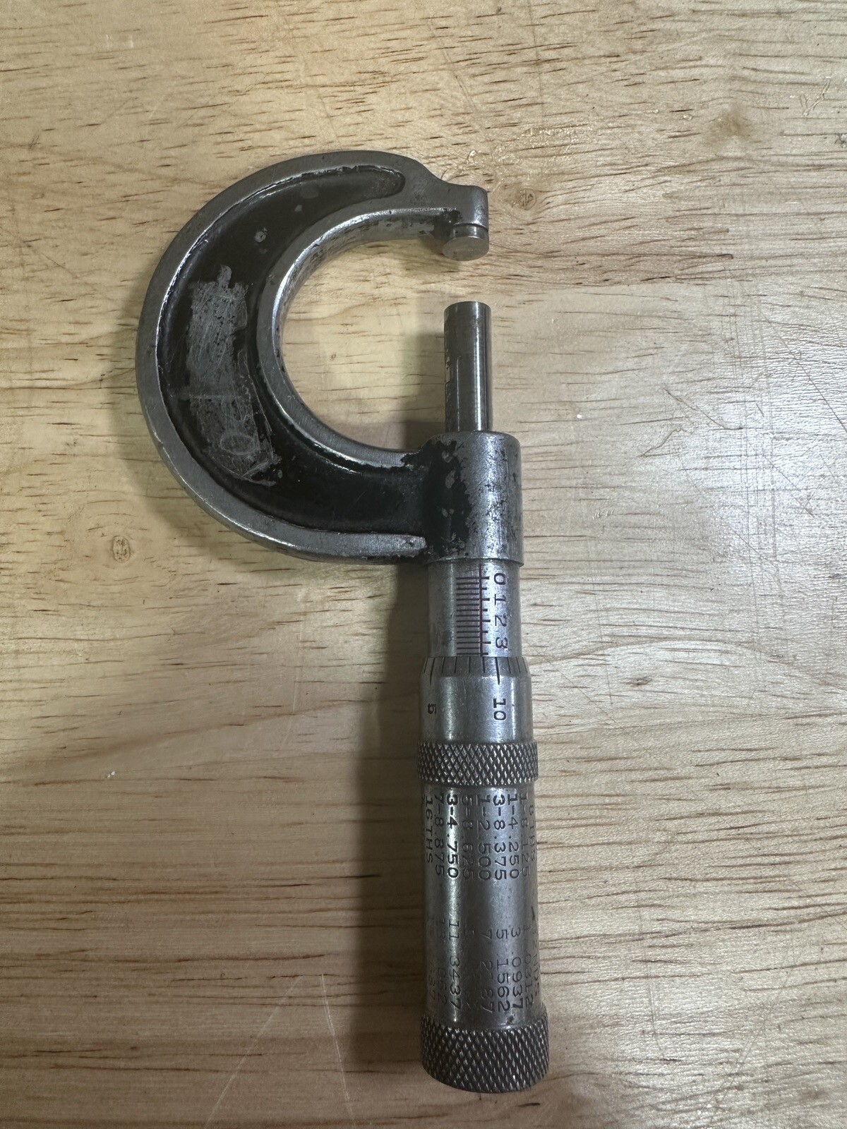 Vintage Goodell-Pratt Co. Outside Micrometer Model No 1821 Used