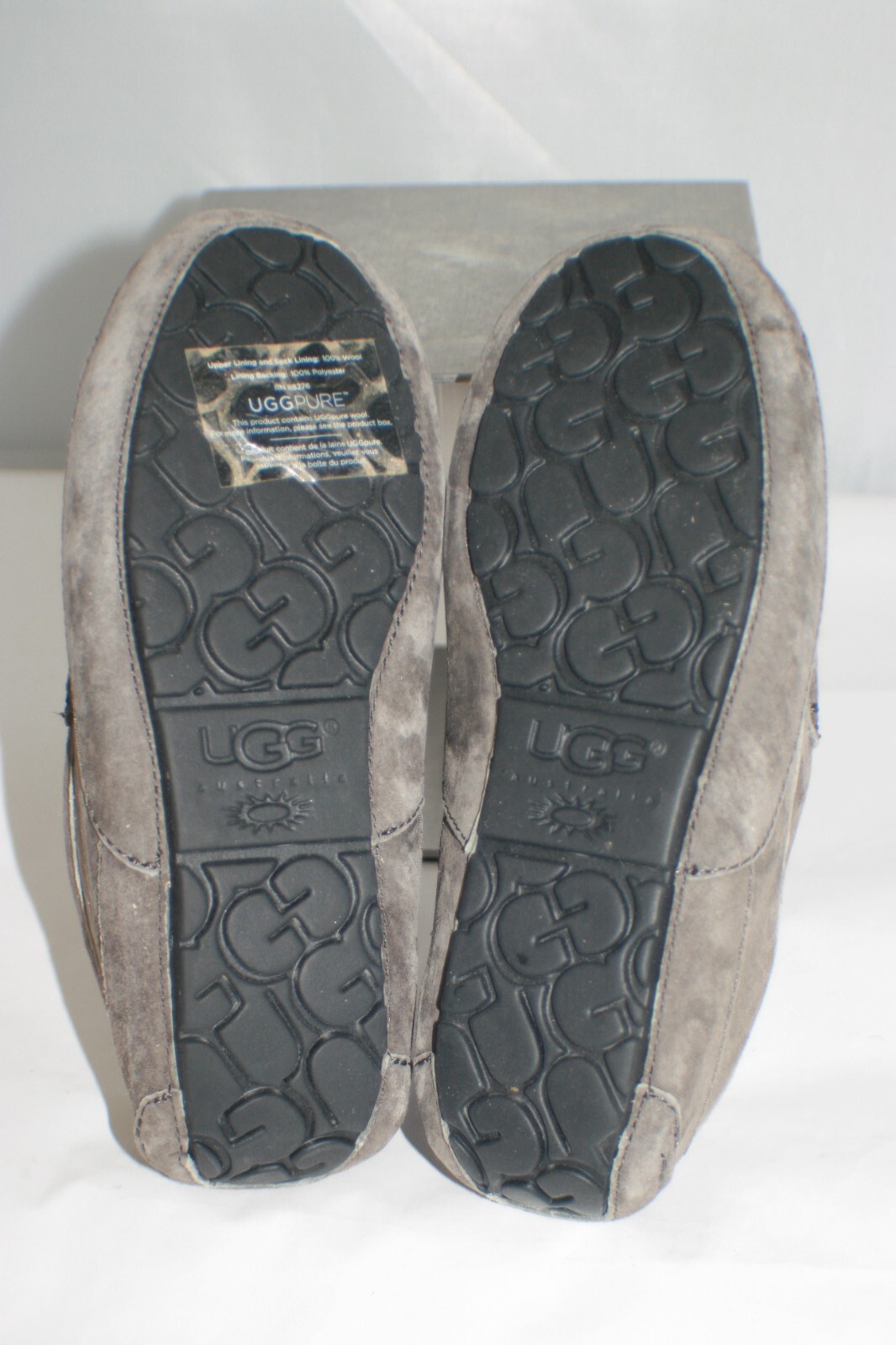 UGG Ascot Suede Shearling Lined Moccasin Slippers Men's Sz 7M 5775 ~ NEW
