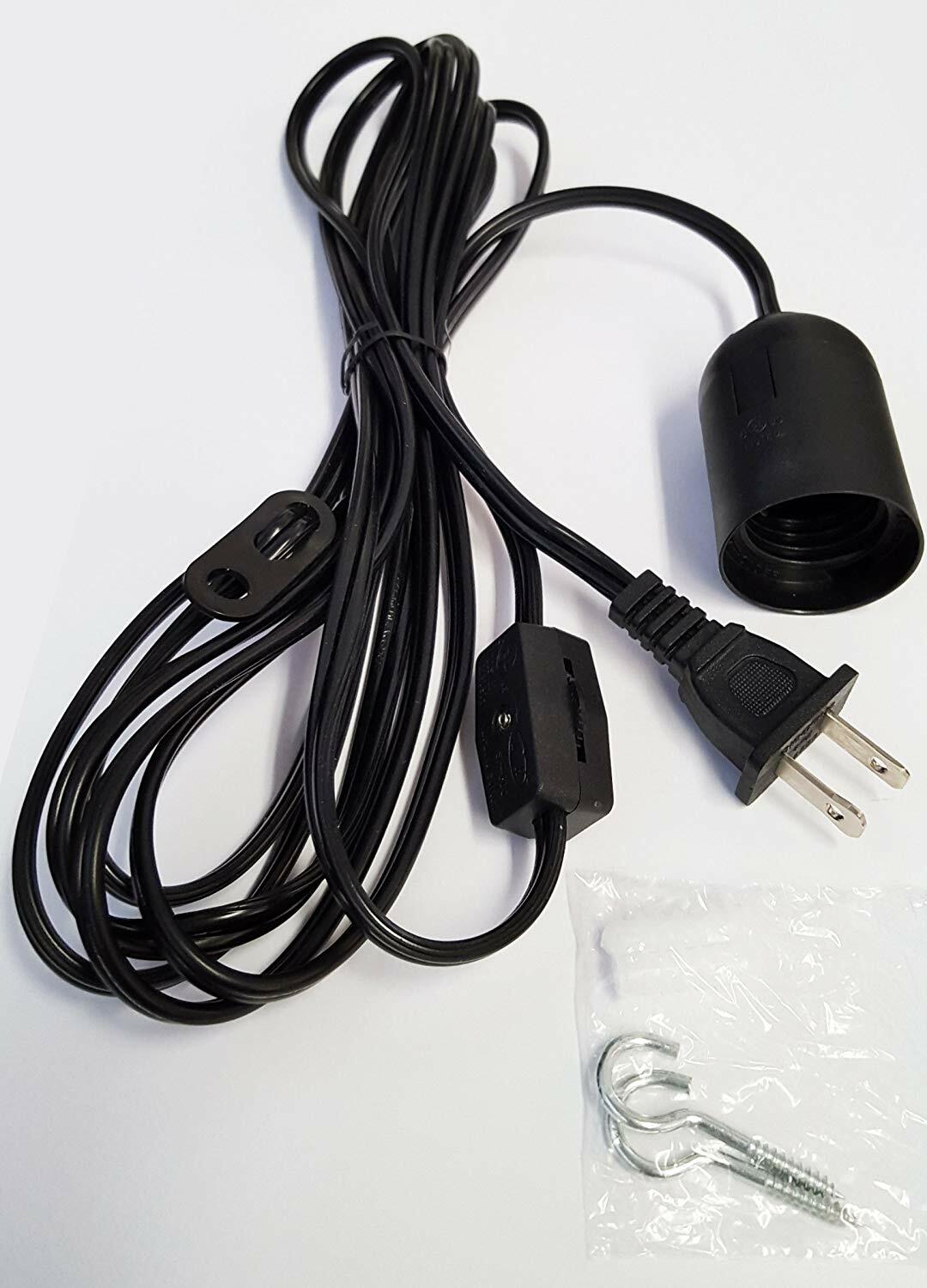 12ft E26/E27 Hanging Lantern Socket Holder Cord with On/Off Switch