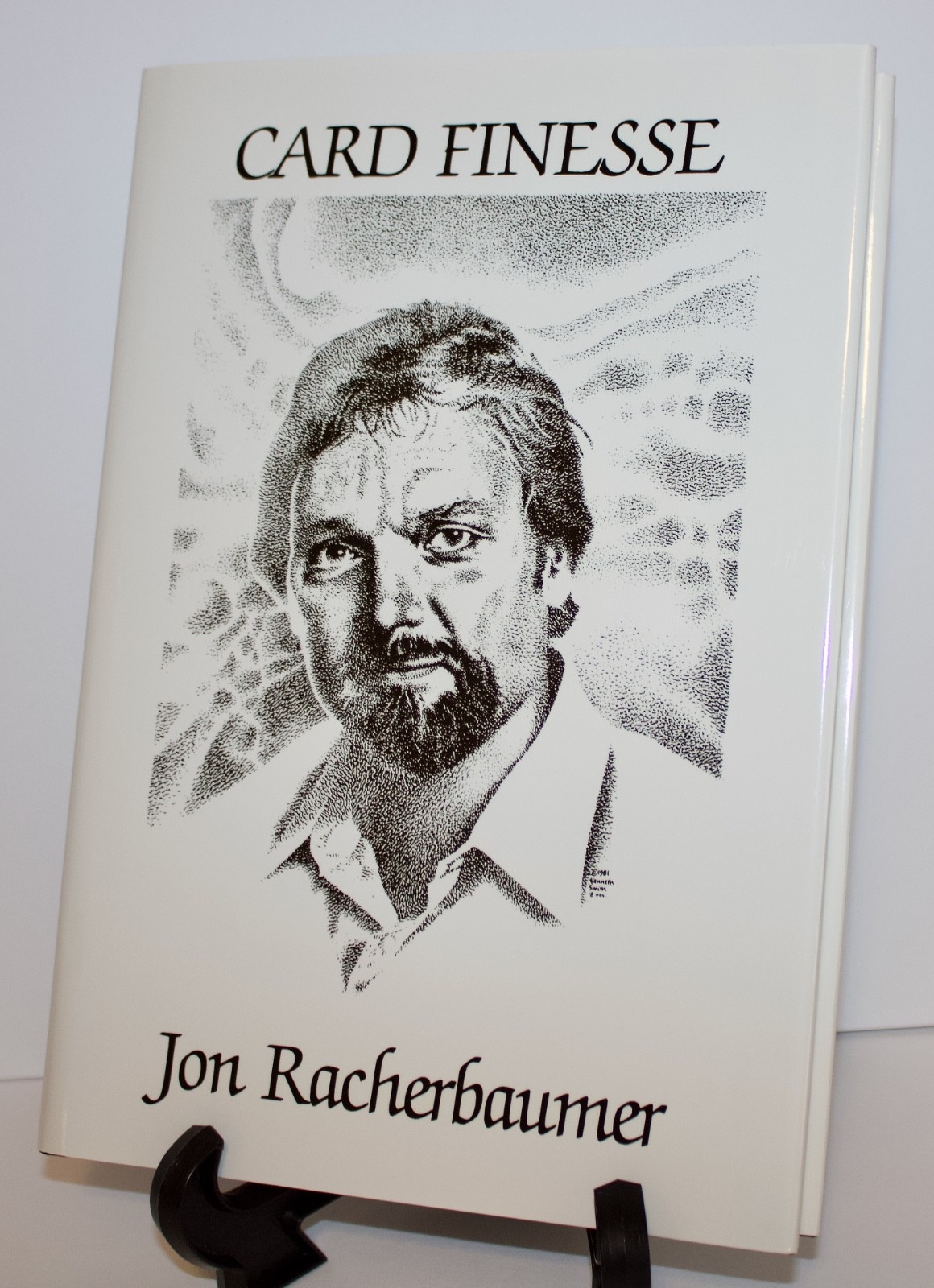CARD FINESSE BY JON RACHERBAUMER - CARD MAGIC BOOK HARDCOVER - FIRST EDITION