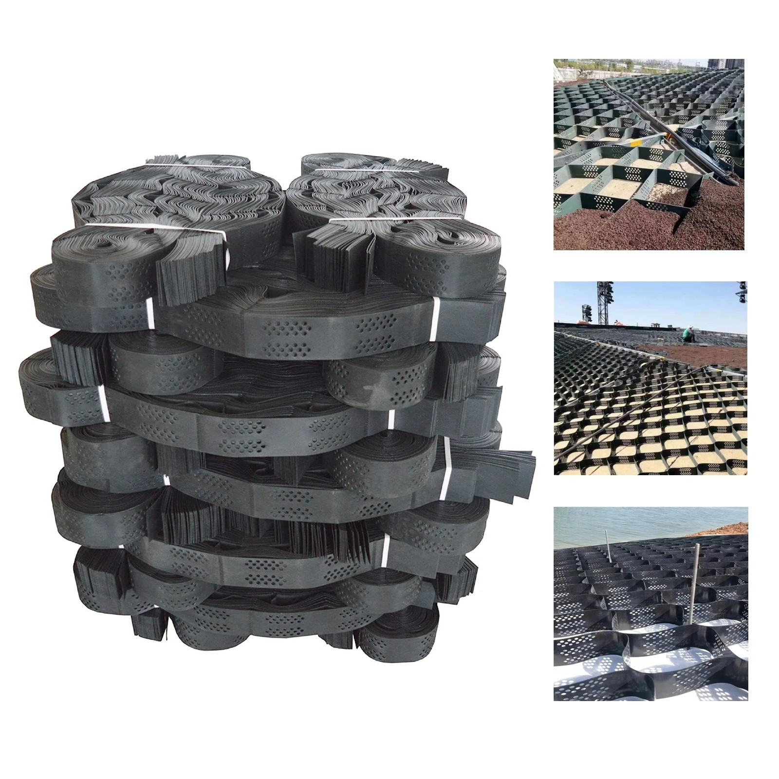 Multi-functional High Strength Geocell 2m*4m*7.5cm 8㎡ for Foundation & Slope