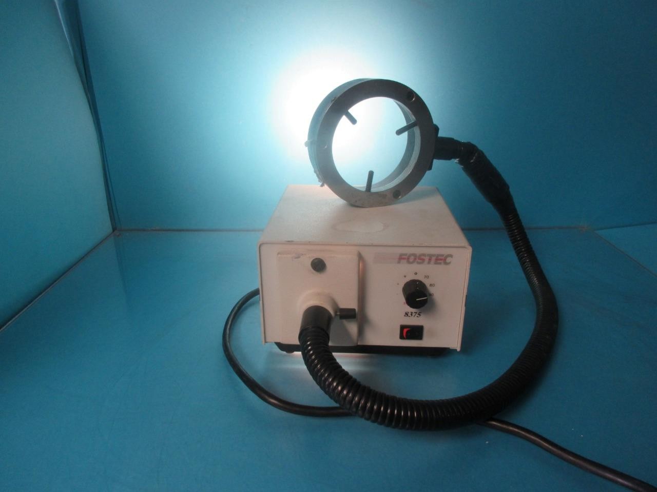 Fostec 8375 Fiber Optic Ring Light Lamp Supply Nikon Leica Olympus Microscope