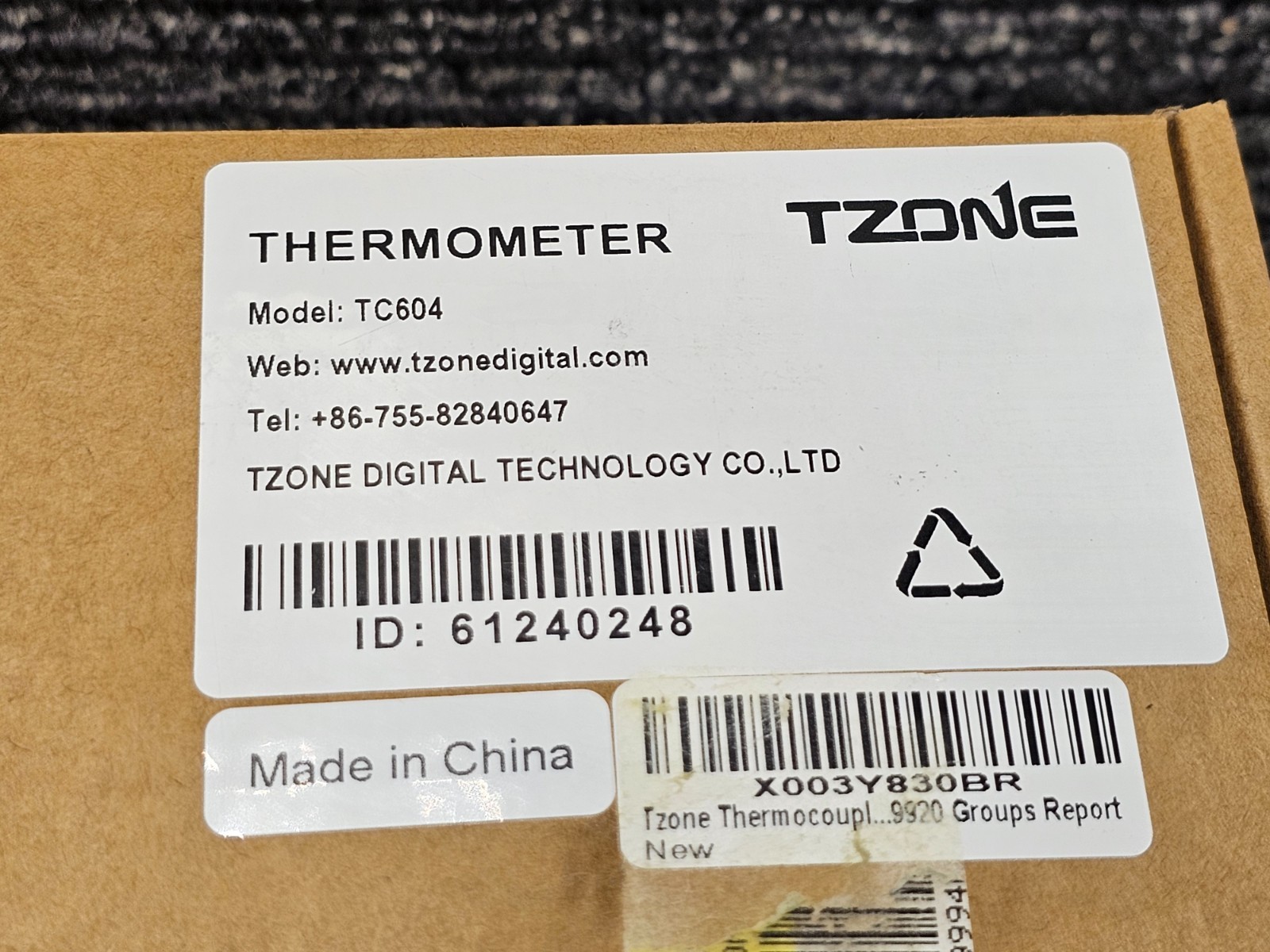 Tzone TC604 Thermocouple Thermometer Data Logger for K/T/J Type Probe 4 Chan