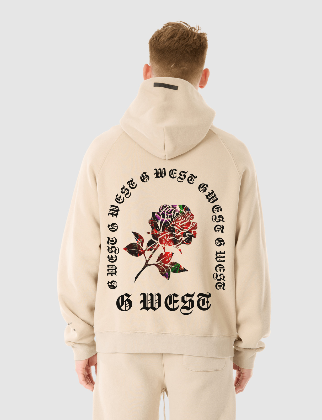 G WEST ROSE PREMIUM HOODIE - OXFORD TAN