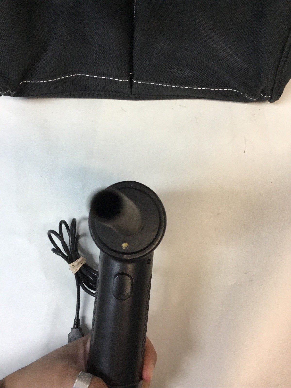 Husky 12 in 4 Pocket Zippered Tool Bag, Multi- Bit, & Wireless Air Duster Blower
