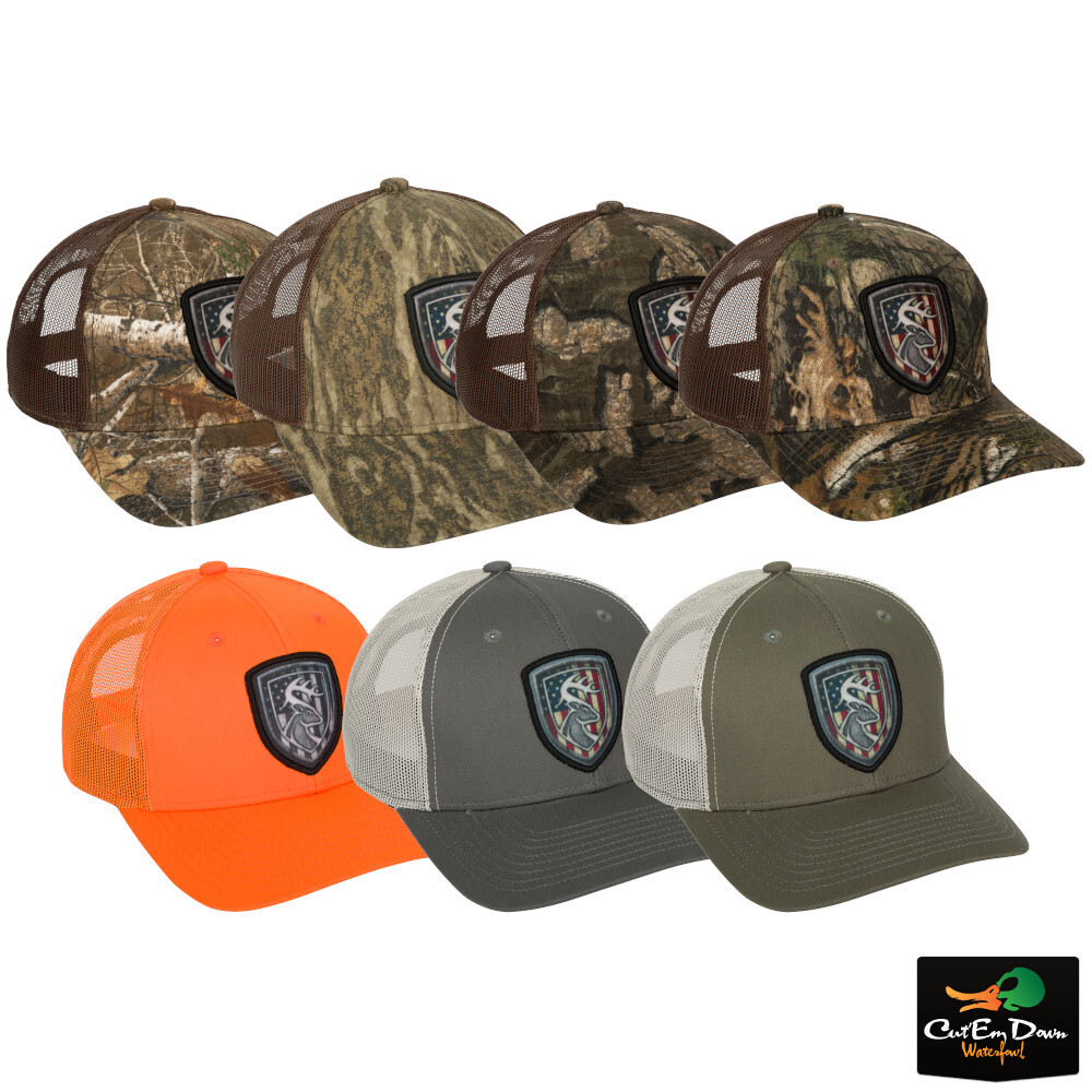 NON-TYPICAL BY DRAKE WATERFOWL AMERICANA SHIELD PATCH CAP
