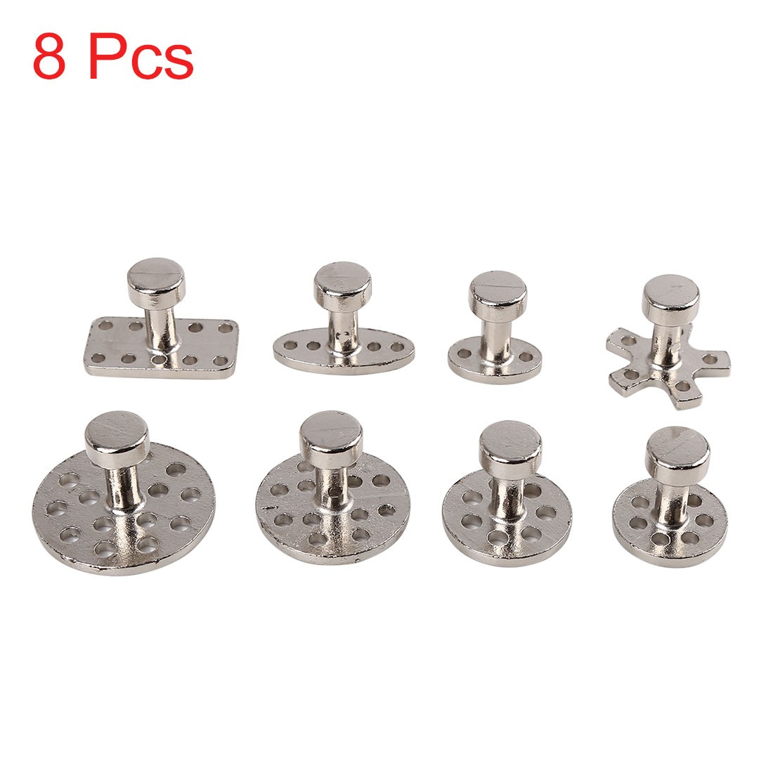 8pcs Metal Car Body Door Paintless Dent Repair Removal Tools Glue Puller Tab
